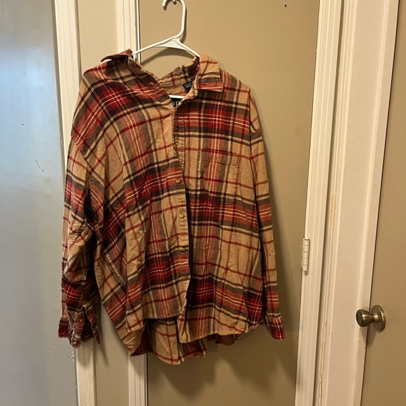 Izod Other - IZOD Red and Tan Plaid Shirt